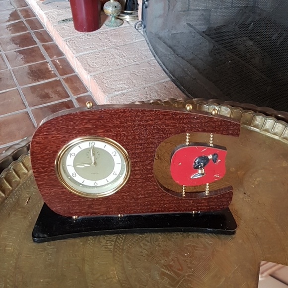 MCM Veglia boomerang blackamoor clock - Picture 8 of 8